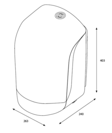 Dispenser Katrin 90120 centerfeed M wit