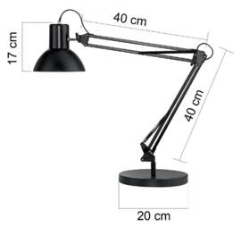 Bureaulamp Unilux Success zwart