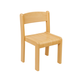 Houten stapelstoel