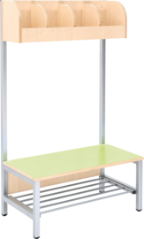 Flexi garderobe 4, zithoogte 26 cm - groen