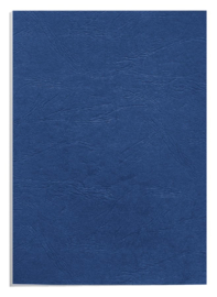 Voorblad Fellowes A4 lederlook royal blauw 100stuks