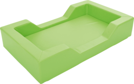 Foam bed met uitsparingen 128x75x25cm  - Lime groen