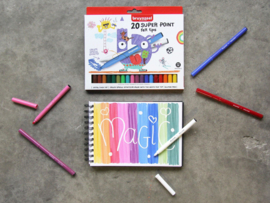 Viltstift Bruynzeel Kids super points - 20 stuks assorti