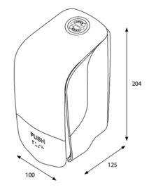 Dispenser Katrin 90205 zeepdispenser 500ml wit