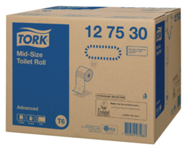 Toiletpapier Tork T6 127530 Advanced 2laags 100m 27rollen