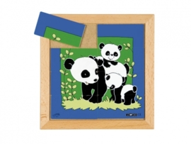 Puzzel Panda moeder/kind 8 dlg. 24x24 cm
