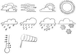 Stempels Ø 7,5cm - Weer