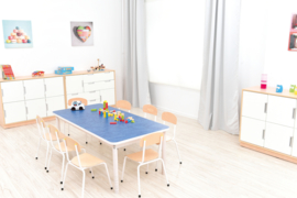 Stil  tafelblad Plus, rechthoekig, 80 x 140 cm - blauw