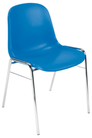 Stoel BETA Chroom, blauw