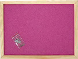 Prikbord 100 x 150 cm - roze