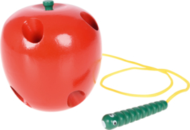 Rijgspel - appel met worm