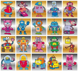Stickers robotjes - serie 18