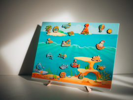 Mega magneetbord de zee