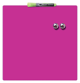 Whiteboard Rexel 36x36cm roze magnetisch