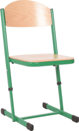 Len stoel met instelbare hoogte - maat 3-6 groen