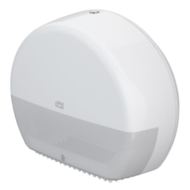Dispenser Tork T2 555000 mini jumbo toiletpapierdispenser wit