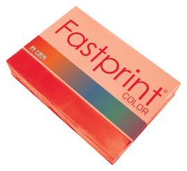 Kopieerpapier Fastprint A4 80gr felrood 500vel