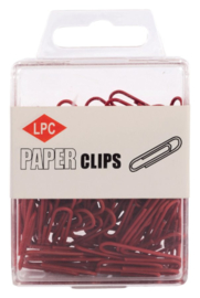 Paperclip LPC 28mm 100stuks rood