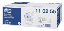 Toiletpapier Tork T2 110255 Premium 3laags 120m 600vel 12rollen