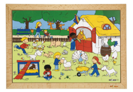 Puzzel kinderboerderij 24 dlg. 40x28 cm