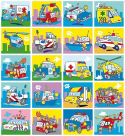 Stickers Funny hulpdiensten - serie 39