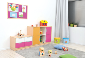 Prikbord 60 x 90 cm - roze