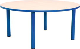 Ronde Quint-tafel 90 cm  40-58cm blauw