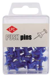 40x Push pins LPC blauw