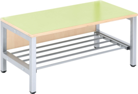 Flexi garderobe bank 4, hoog 26 cm - groen