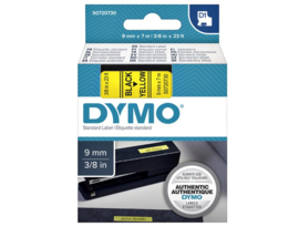 Labeltape Dymo 40918 D1 720730 9mmx7m zwart op geel