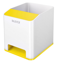 Pennenhouder Leitz WOW wit/geel