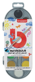 Waterverf Bruynzeel Kids 12 kleuren - Assorti