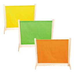 Afscheidingsscherm laag - geel/groen/oranje