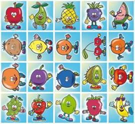 Stickers Funny fruits - serie 40