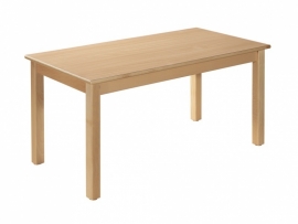 beukenhouten Tafel 140 x 70 cm. 46-76cm