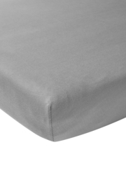 jersey hoeslaken 100 % katoen antraciet 60x120cm