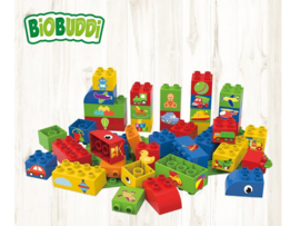 BiOBUDDi Educatieve blokken met basisplaat BB-0006 40dlg