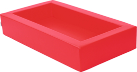 Foam bed 140x75x25cm - Rood