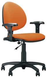 Bureaustoel Rineke rotative SMART zwart/oranje