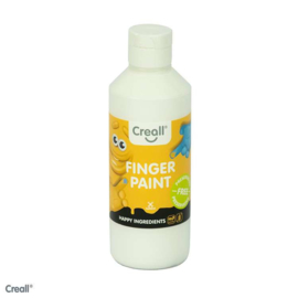 Creall-fingerpaint 250ml  - Wit