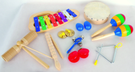 Muziekinstrumenten set voor 10 kinderen