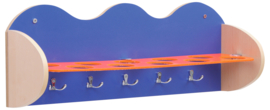 Plank voor bekers en accessoires - blauw