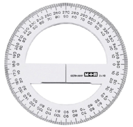 Kompasroos M+R 2415 150mm polystyrol transparant