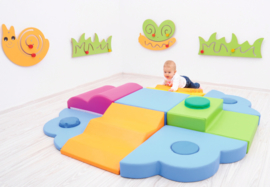 Foam baby hoek  60x20x50cm - Geel