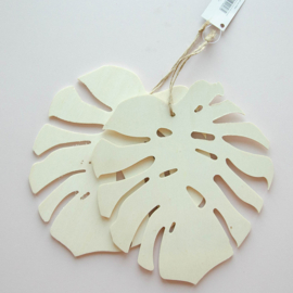 Decoratie monstera blad (2 stuks)