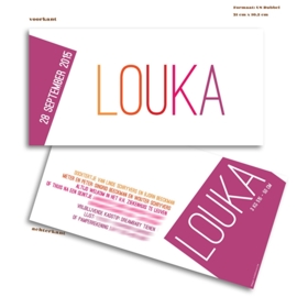 Louka / 28 saptember 2015 / Kaartje op maat