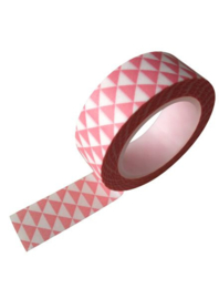 Roze masking tape met driehoeken