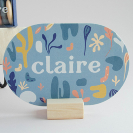Geboortekaartje Claire |  vormkaartje