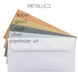 Witte parelmoer (metallic)  US envelop