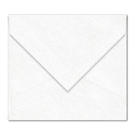 Witte parelmoer (metallic) envelop